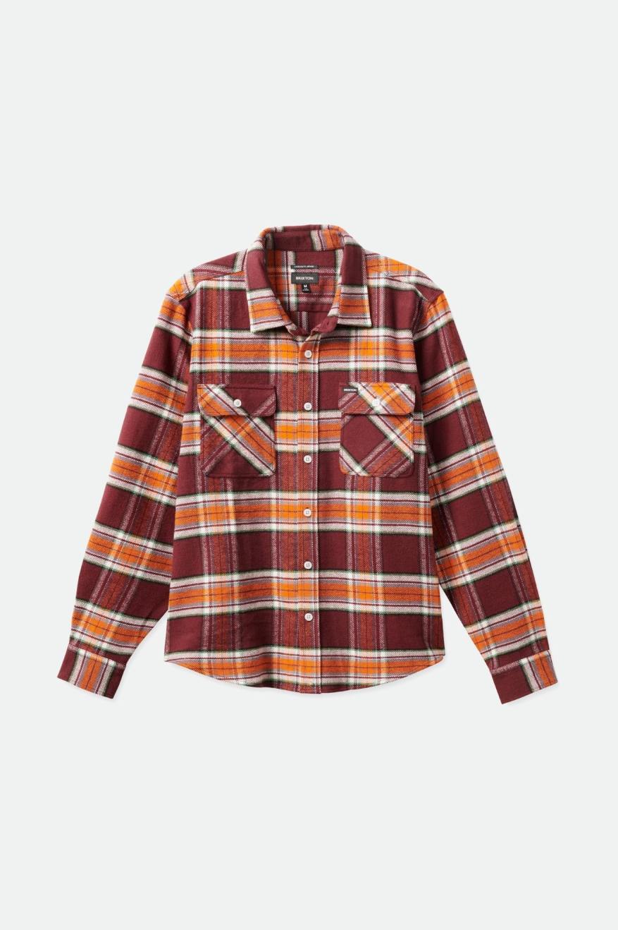 Topuri Țesute Barbati Brixton Bowery L/S Portocalii | ZAGOR4571