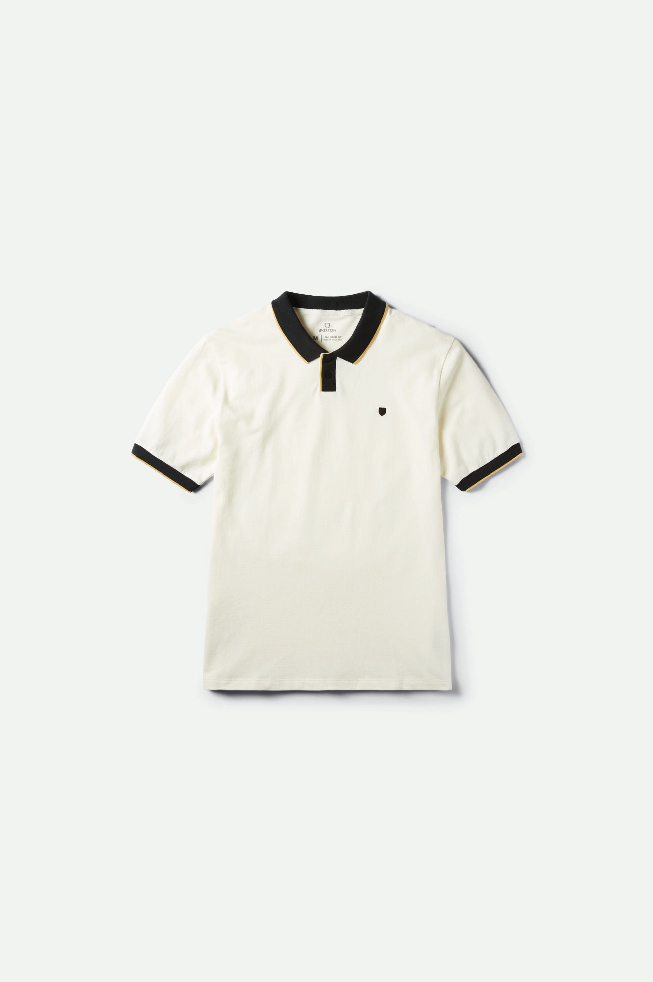 Tricotaje Barbati Brixton Proper S/S Polo Albi Negrii | PVFGC2897