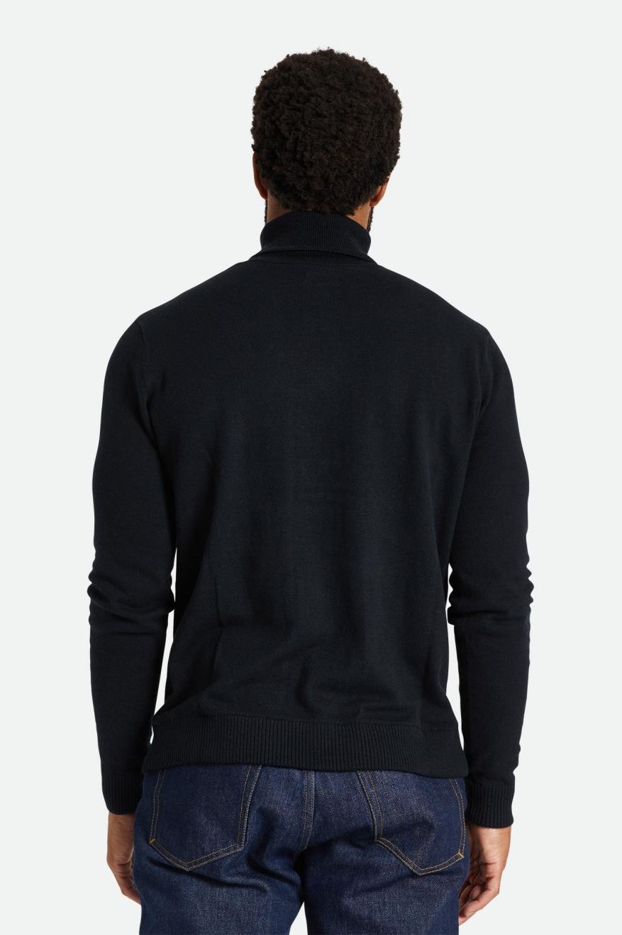 Tricotaje Barbati Brixton Reserve Cashmere L/S Turtleneck Negrii | ULVJB5079