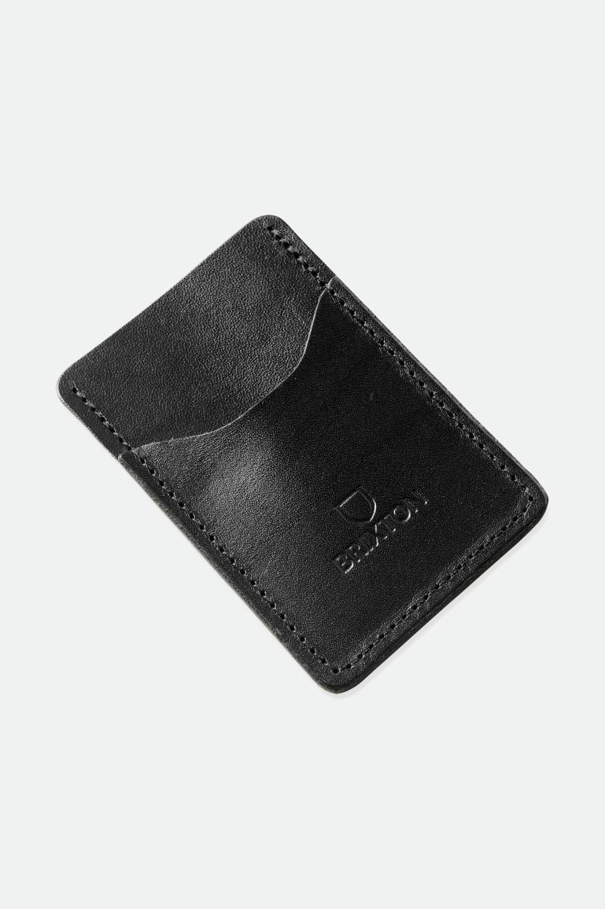 Accesorii Unisex Brixton Artifact Piele Card Holder Wallet Negrii | BHTGF4210