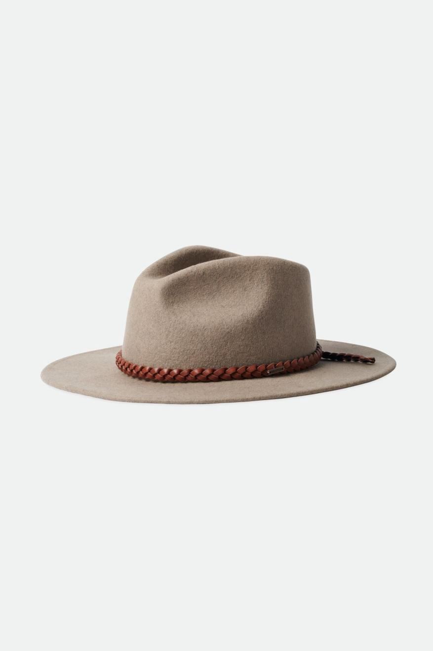 Fedoras Barbati Brixton Messer Western Bej | JYDNF3079