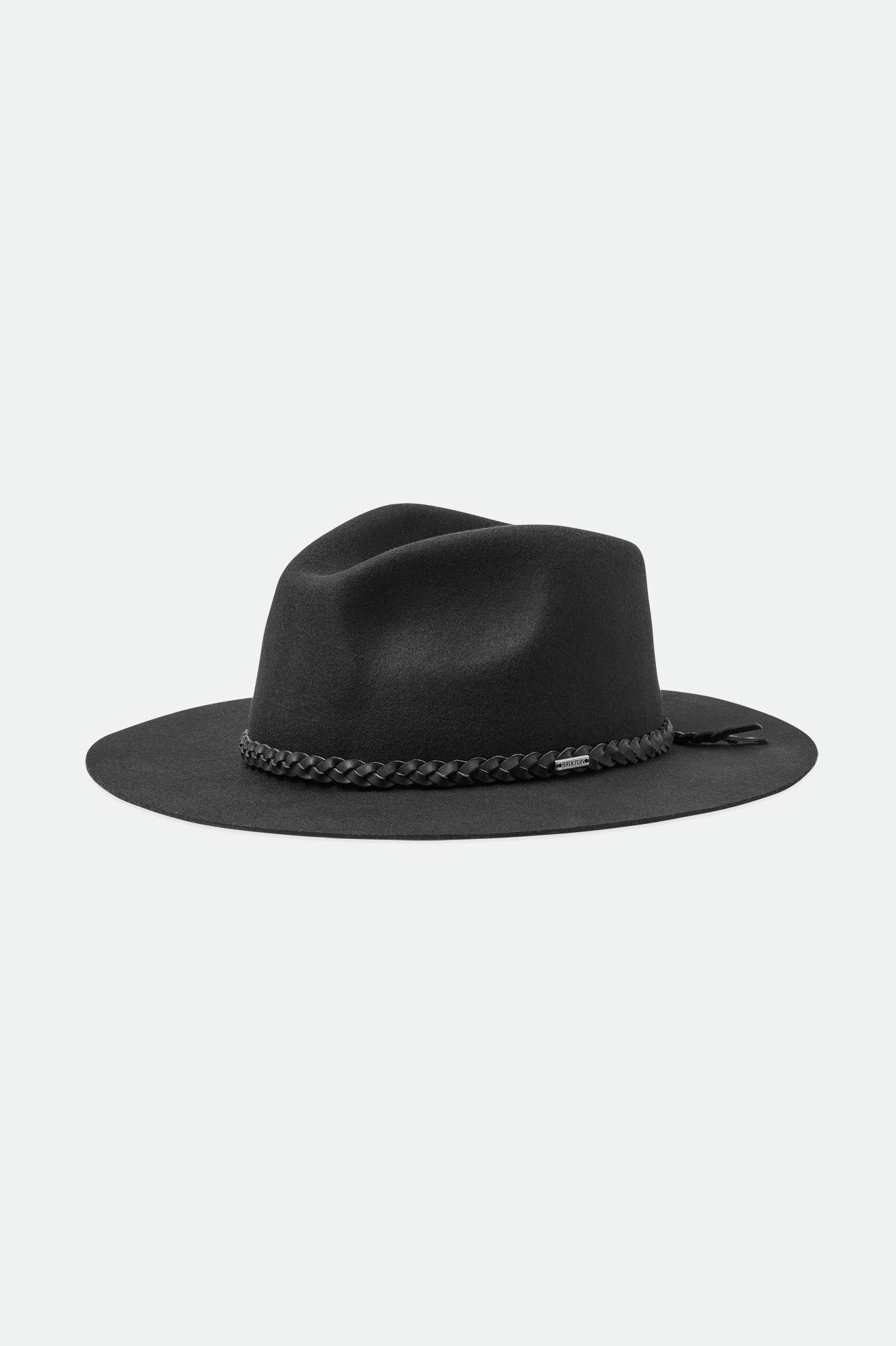 Fedoras Dama Brixton Messer Western Fedora Negrii | RQKBG1987