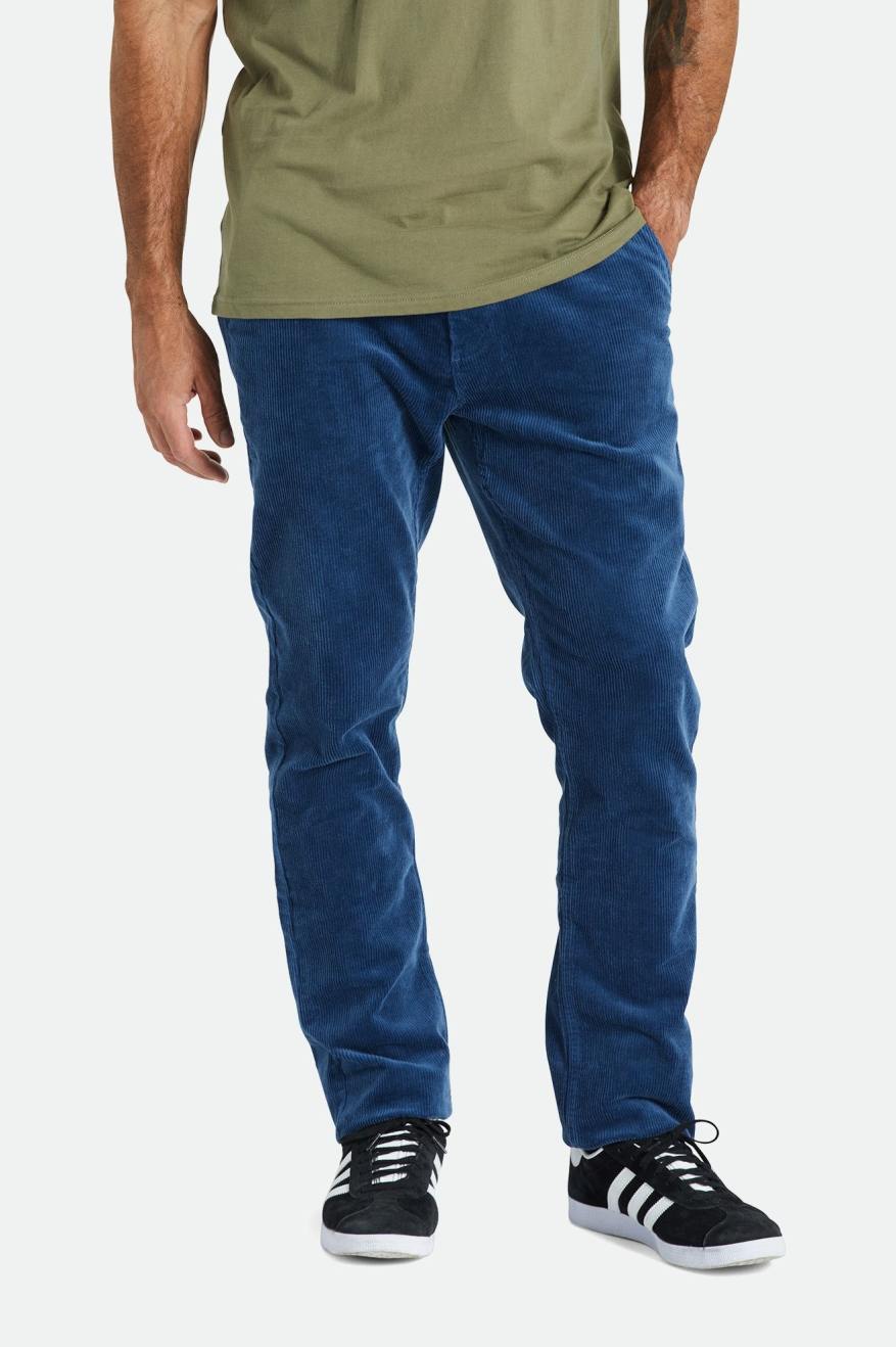 Pantaloni Barbati Brixton Choice Chino Regular Albastri | ERFAI9875