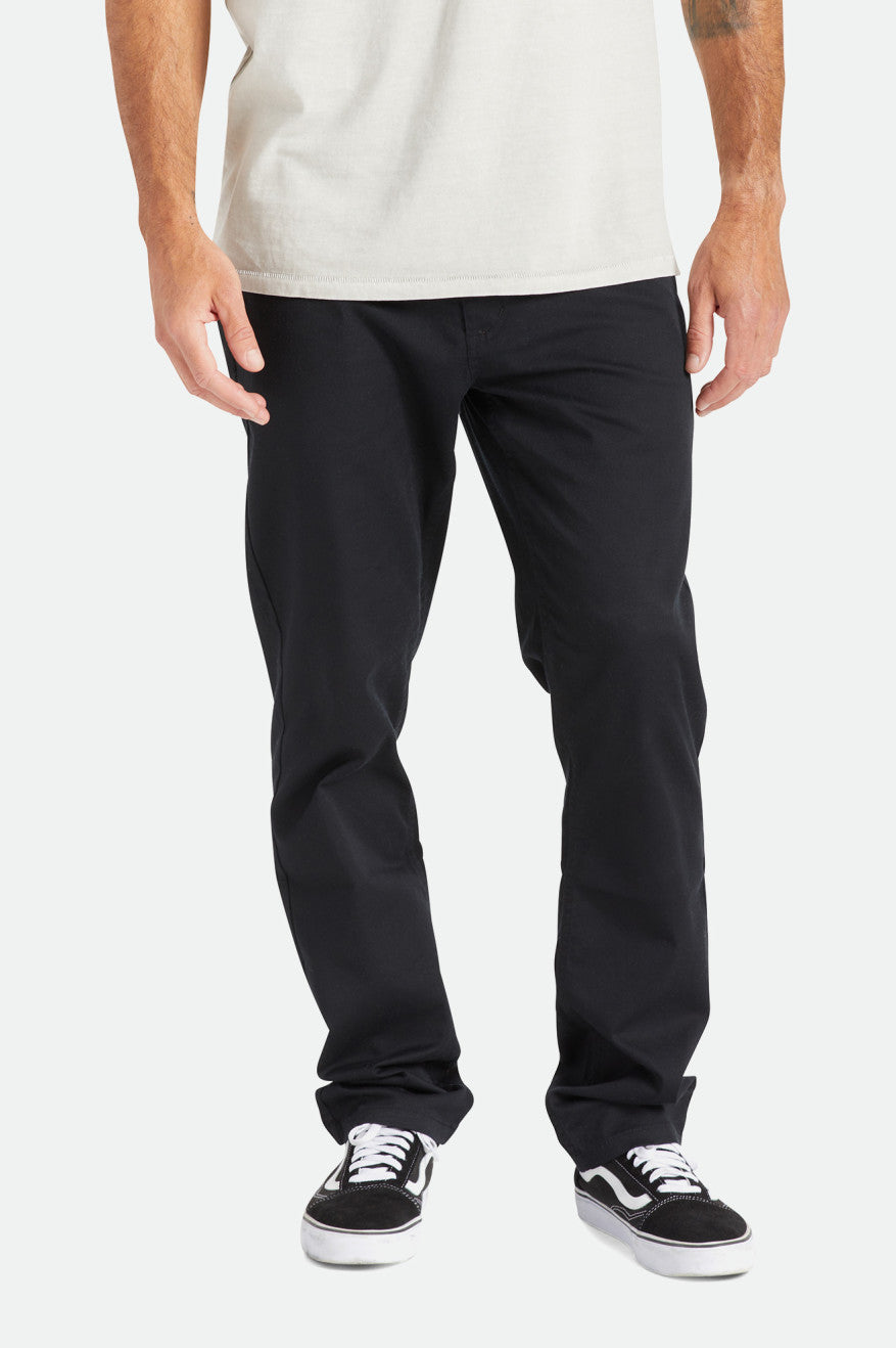 Pantaloni Barbati Brixton Choice Chino Regular Negrii | WJISB8675