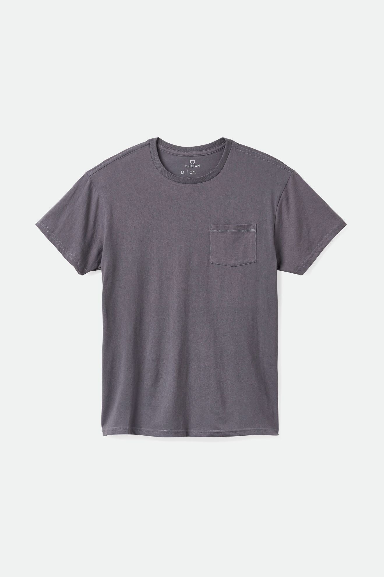 Topuri Barbati Brixton Basic S/S Pocket Albastri | CVUJA3894