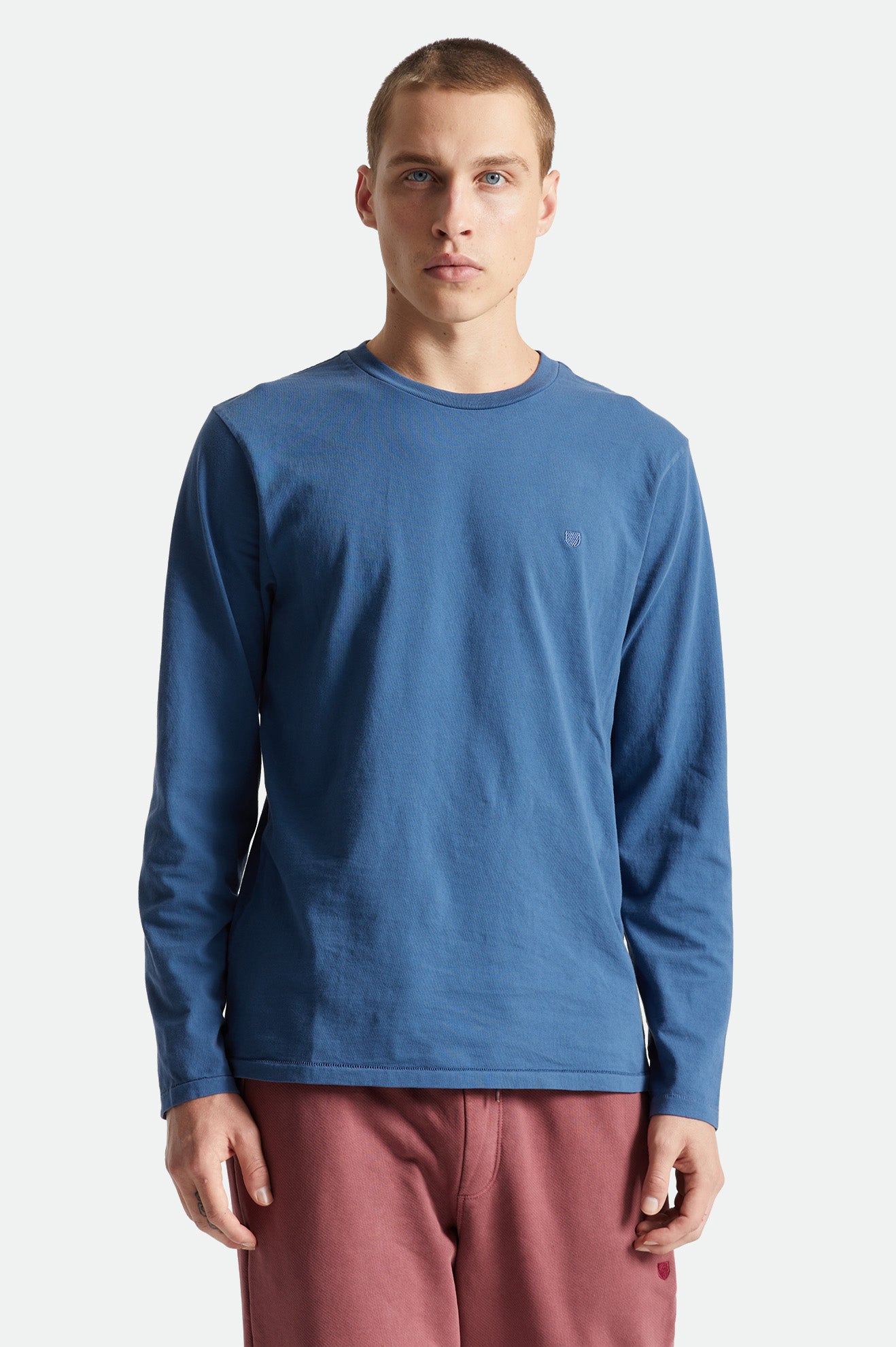 Tricotaje Barbati Brixton Vintage Reserve L/S Albastri | SKCIQ9254